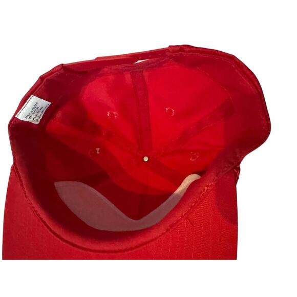 VTG Dave’s Balancing Machine Hat Red Snapback Trucker Racing Flags Closed Shop - Picture 6 of 7